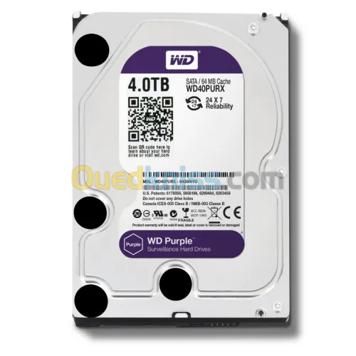 Disque Dur Interne purple 4To