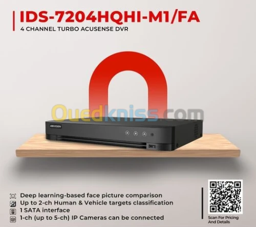XVR Hikvision iDS 4 ports Résolution 2K