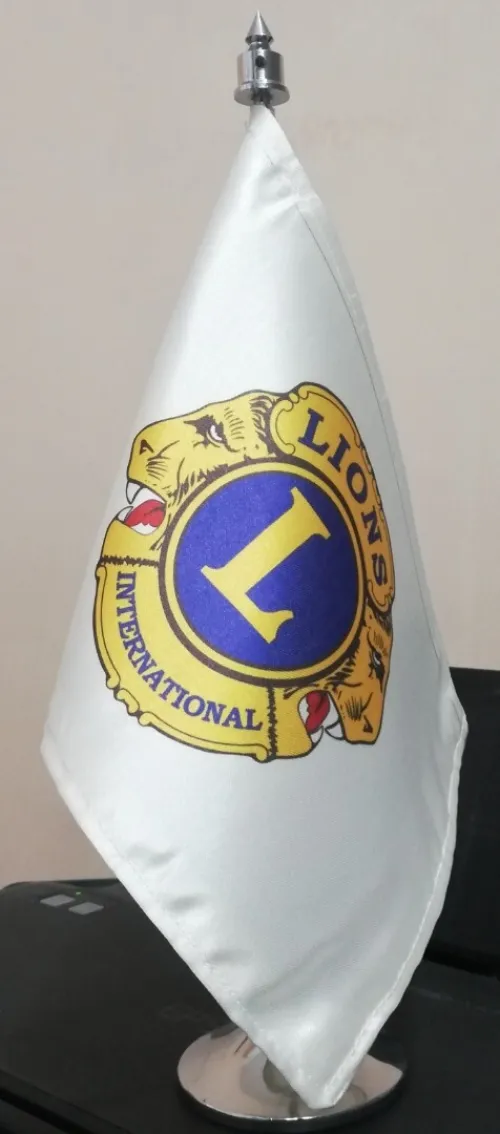 Confection de drapeau satin personnalisé de bureau 