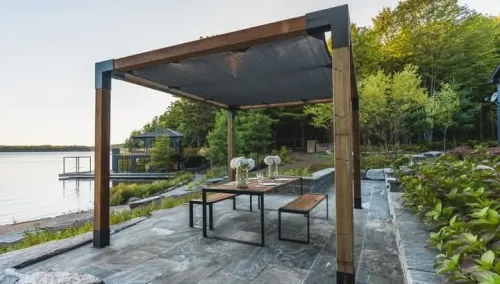 Pergola avec toile 
