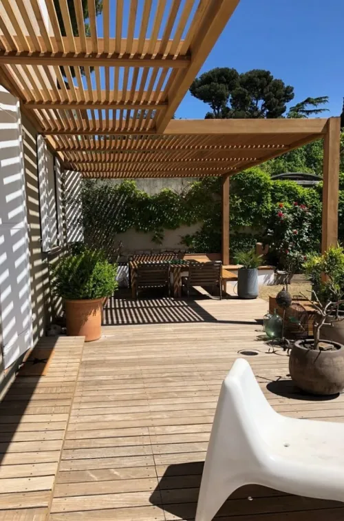 Pergolas en Bois Sur Mesure --Direct Atelier-- "Fabrication Artisanale"
