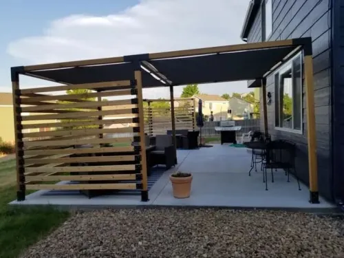 Pergola avec toile 