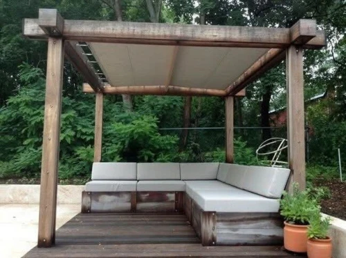 Pergola avec toile 