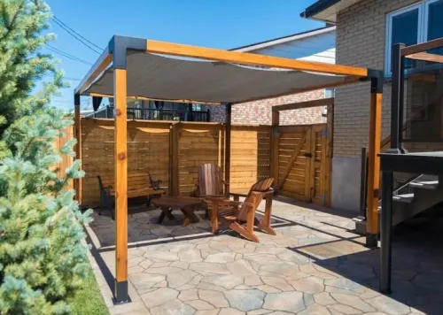 Pergola avec toile 