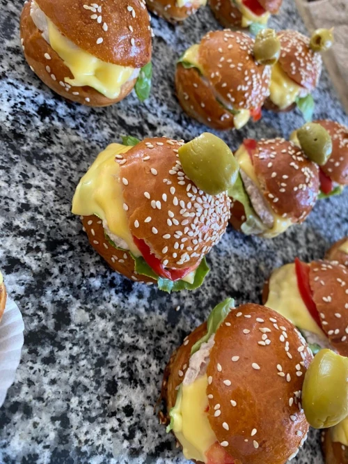 Macarons et cheese sandwitch 