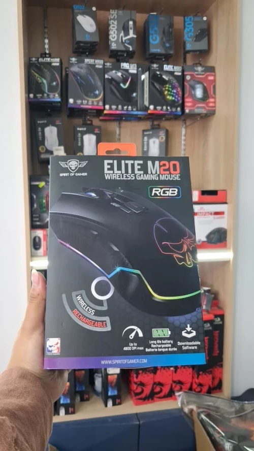 Souris Gaming Spirit Of Gamer Elite-M20 Wireless RGB  4800 DPI Sans Fil