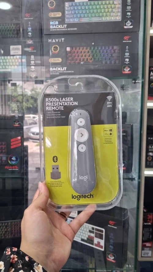 Pointeur Présentateur Laser Logitech R500s  Bluetooth & USB