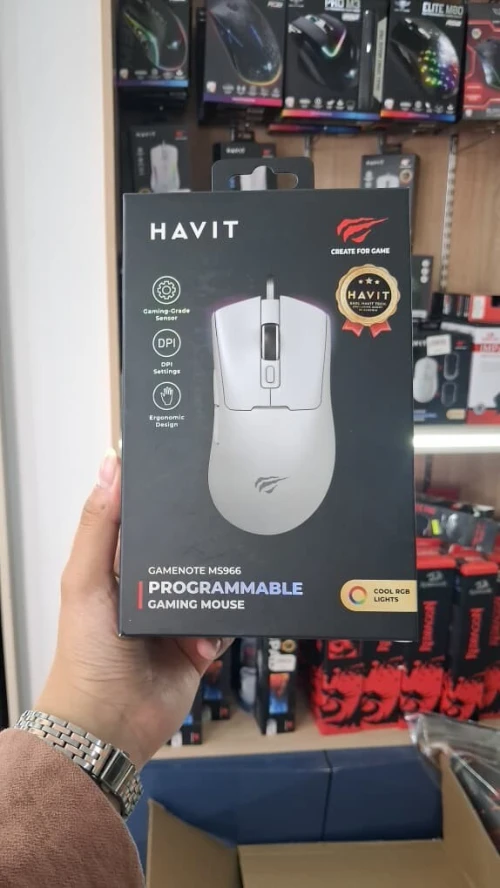 Souris Gaming HAVIT MS966 RGB  12000 DPI 7 Boutons Programmables