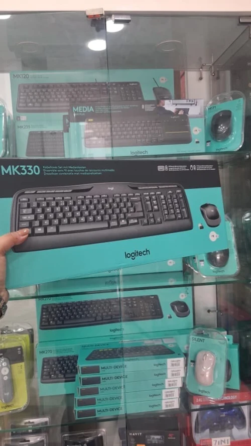 Combo Clavier + Souris Sans Fil Logitech MK330  AZERTY