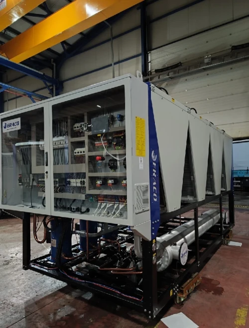 Groupe d'eau glecee de 7kw-1200kw (chiller or heat pump) disponible et 3 semaines de livraison 