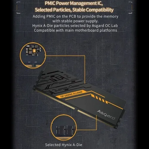 Asgard TUF Series DDR4 RAM PC 32GB (16GB X 2) 3200MHz