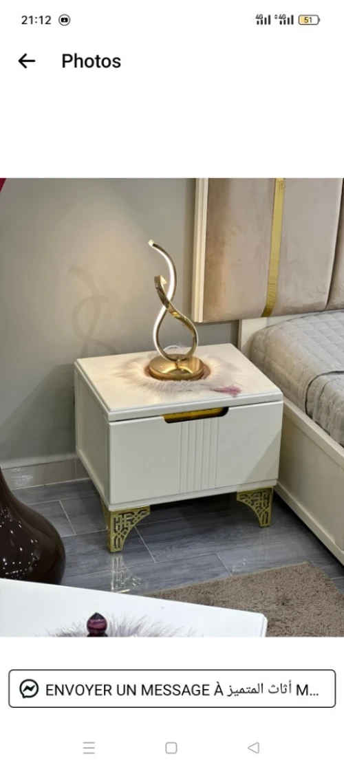 Chambre à coucher Blanche 