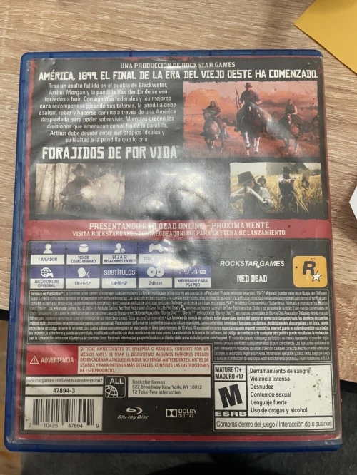 Cd red dead redemption 2