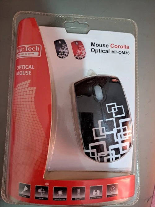 Souris Mac tech disponible noir et rouge