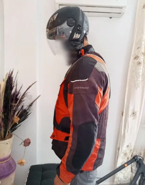 Vest moto et casQue