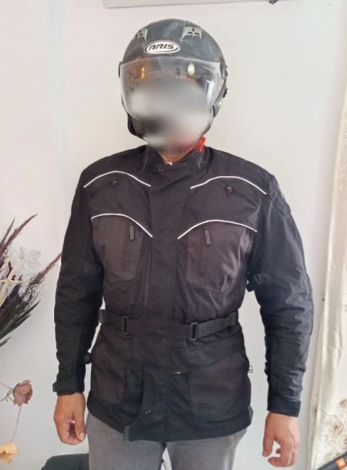 Vest moto et casQue