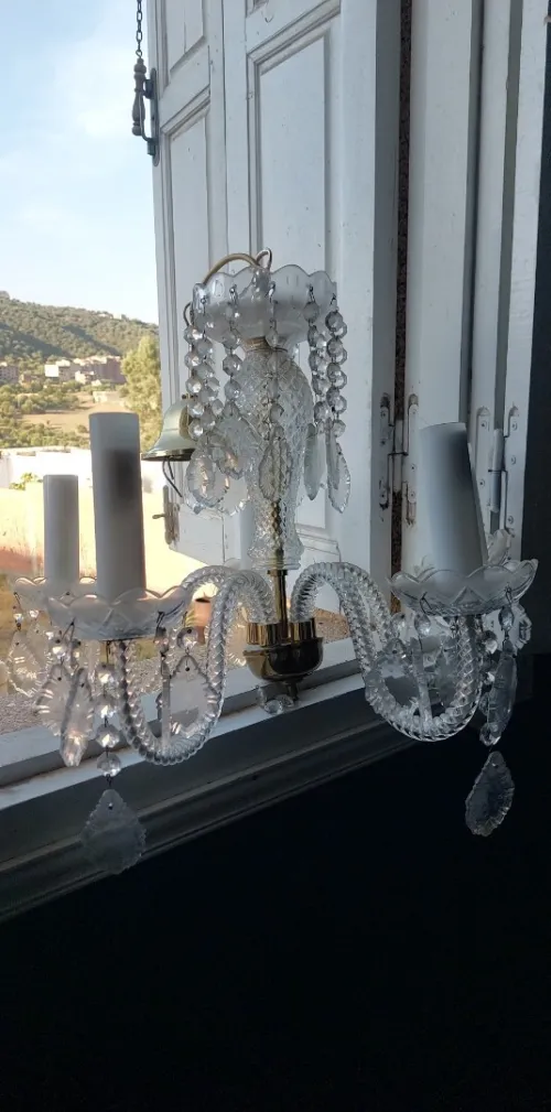 Lustre en cristal vraie