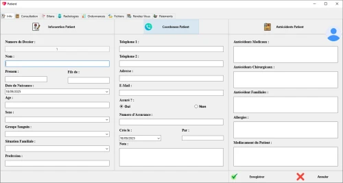 Logiciel de Gestion de Cabinet Medicale