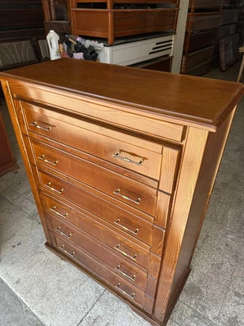 Commode bois rouge