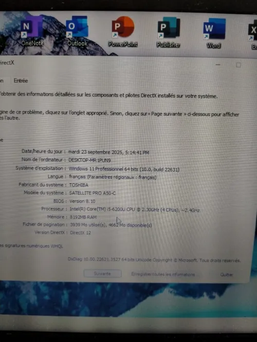 Laptop Toshiba Satellite pro A50-c 