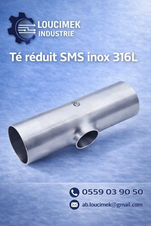 Té Réduit à Souder SMS   Inox 316L
