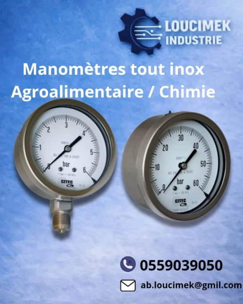 Manomètre Inox