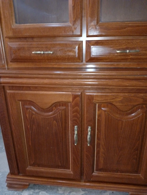 Bibliothèque en bois noble sapelli