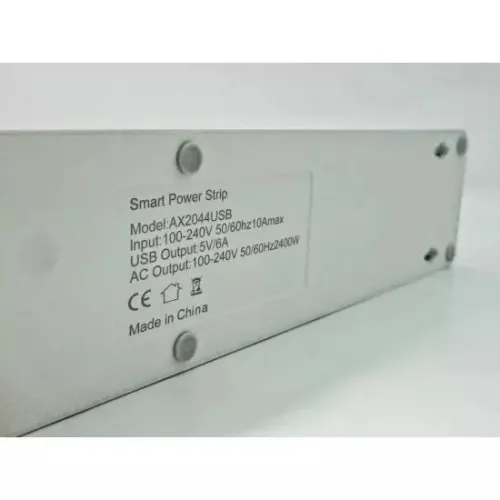 MULTIPRISE SMART CONNECTEE AVEC 4 PRISE+4PORTS USB AX2044