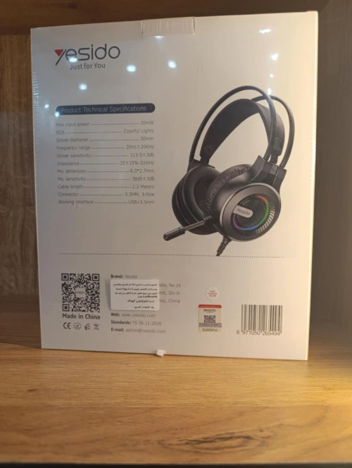  YESIDO Casque de jeu professionnel EK02