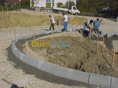 construction des picines et  VRD