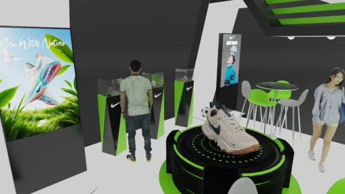 Conception 3D des stands/ facades extérieur