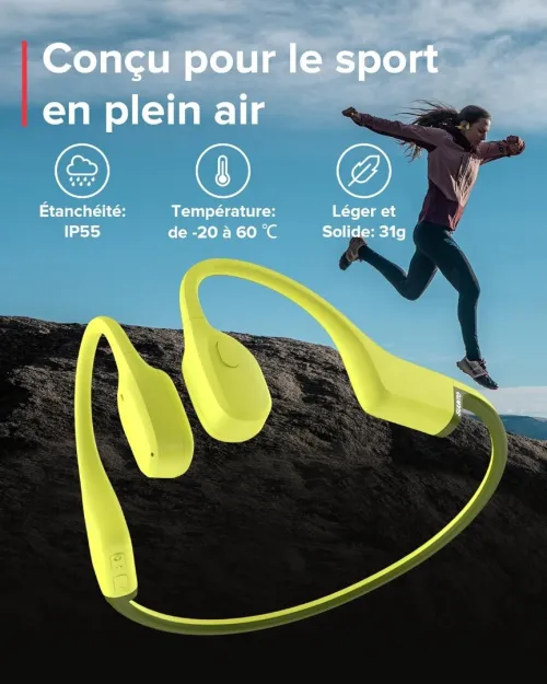 SUUNTO SONIC CASQUE A CONDUTION OSSEUSE SAN FIL 