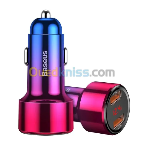 BASEUS QUICK CAR CHARGER DUAL USB 45W