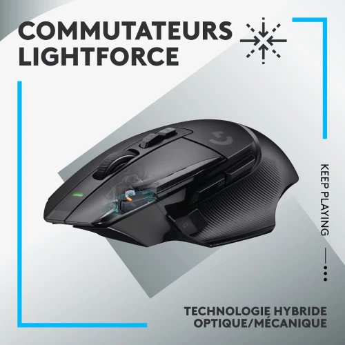 SOURIS GAMING LOGITECH G502X LIGHTSPEED-25K DPI