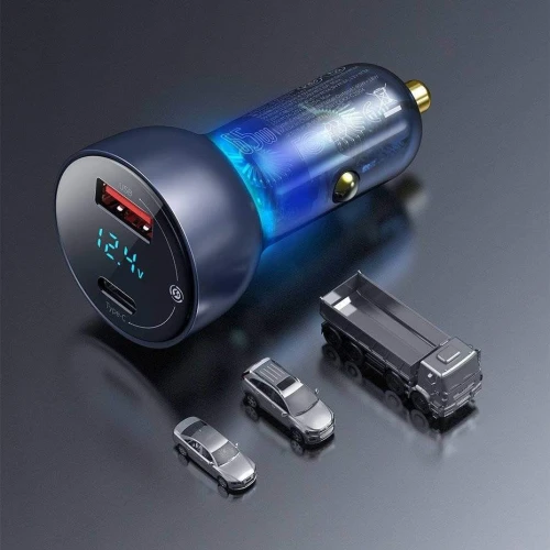 BASEUS CAR CHARGER DUAL 65W USB/TYPE C