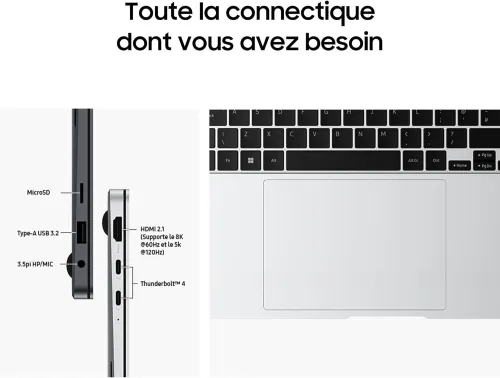 SAMSUNG GALAXY BOOK 4 PRO / 16" AMOLED TACTILE / CORE ULTRA 7 155H / 16GB DDR5 / SSD 512GB / WIN 11 HOME
