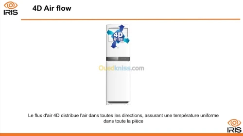 IRIS CLIMATISEUR ARMOIRE SERIE E AIR FLOW 48000 BTU