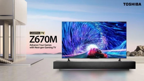 TELEVISEUR TOSHIBA 75" Z670 SMART TV VIDAA GAMING 144HZ QLED