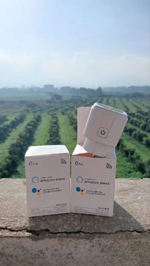 Prise Connectée WiFi 16A EU  Contrôle À Distance, Minuteur, Suivi Conso  Alexa Google