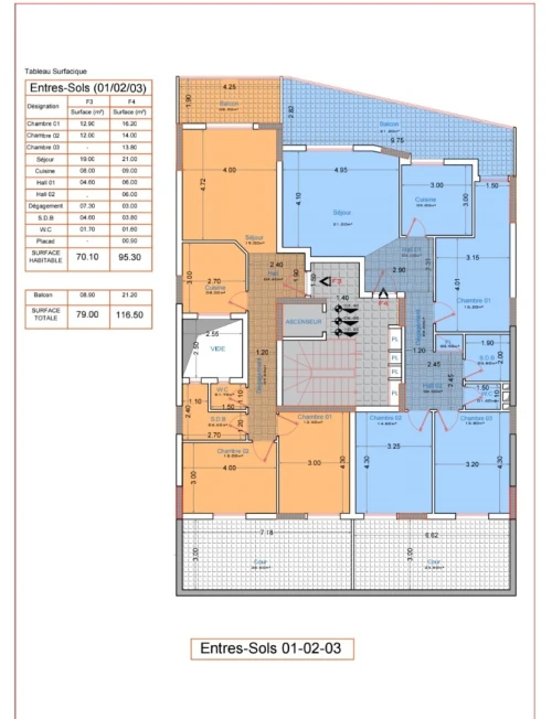 Vente Appartement F3 F4 Alger Bouzareah