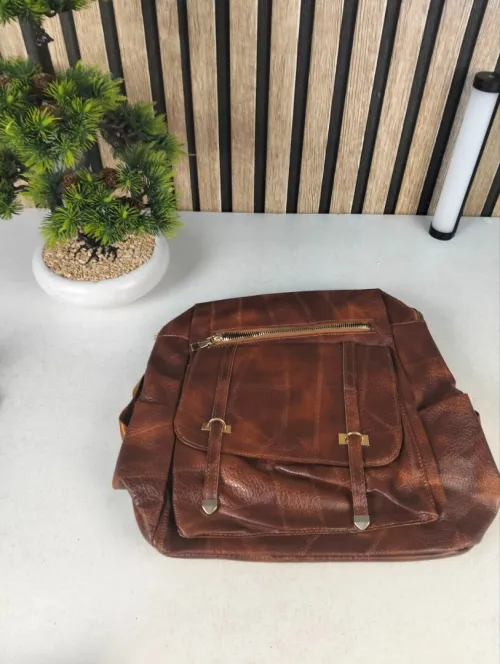 Sac à Dos Rétro Femme  Cuir PU Élégant pour Usage Quotidien