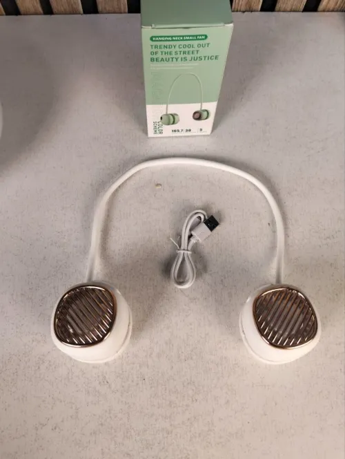 Ventilateur Personnel Tour de Cou  Écran LED, Rechargeable USB-C et Ultra Léger