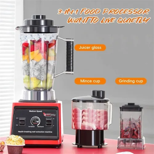 Mixeur Blender Multifonction Soni Five 7500W - 8 Lames Inox Ultra Résistantes