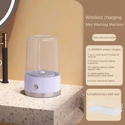 Mini Lave-Linge de Voyage Portable, Rechargeable et Pratique pour Sous-Vêtements