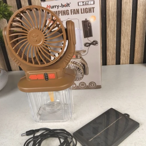 Lampe de Camping Multifonction  Éclairage et Ventilation 2-en-1
