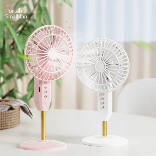 Ventilateur de Table Compact  Batterie 1200 mAh, 3 Vitesses et Fonctionnement Silencieux