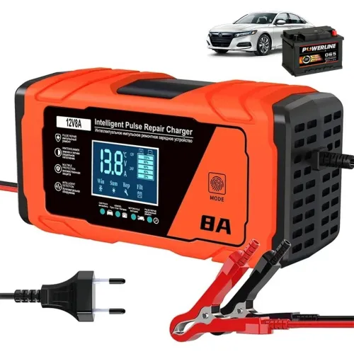 Chargeur Intelligent pour Batterie de Voiture 12V 8A