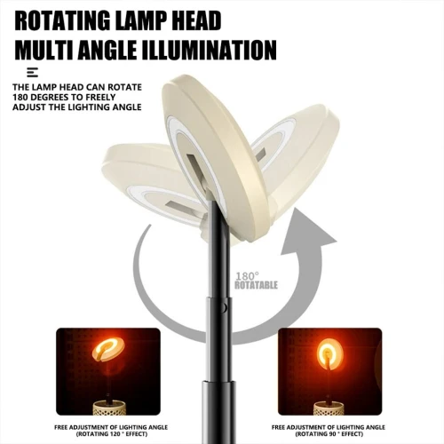 Lampe Rechargeable Camping Nid dAbeille avec 3 Modes de Couleur