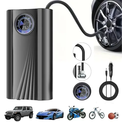 Compresseur dAir Mini 12V avec Écran LCD  Gonflage Rapide