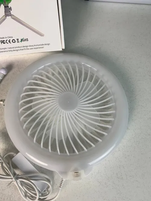 Ring Light RGB avec Ventilateur Intégré  Support Ajustable